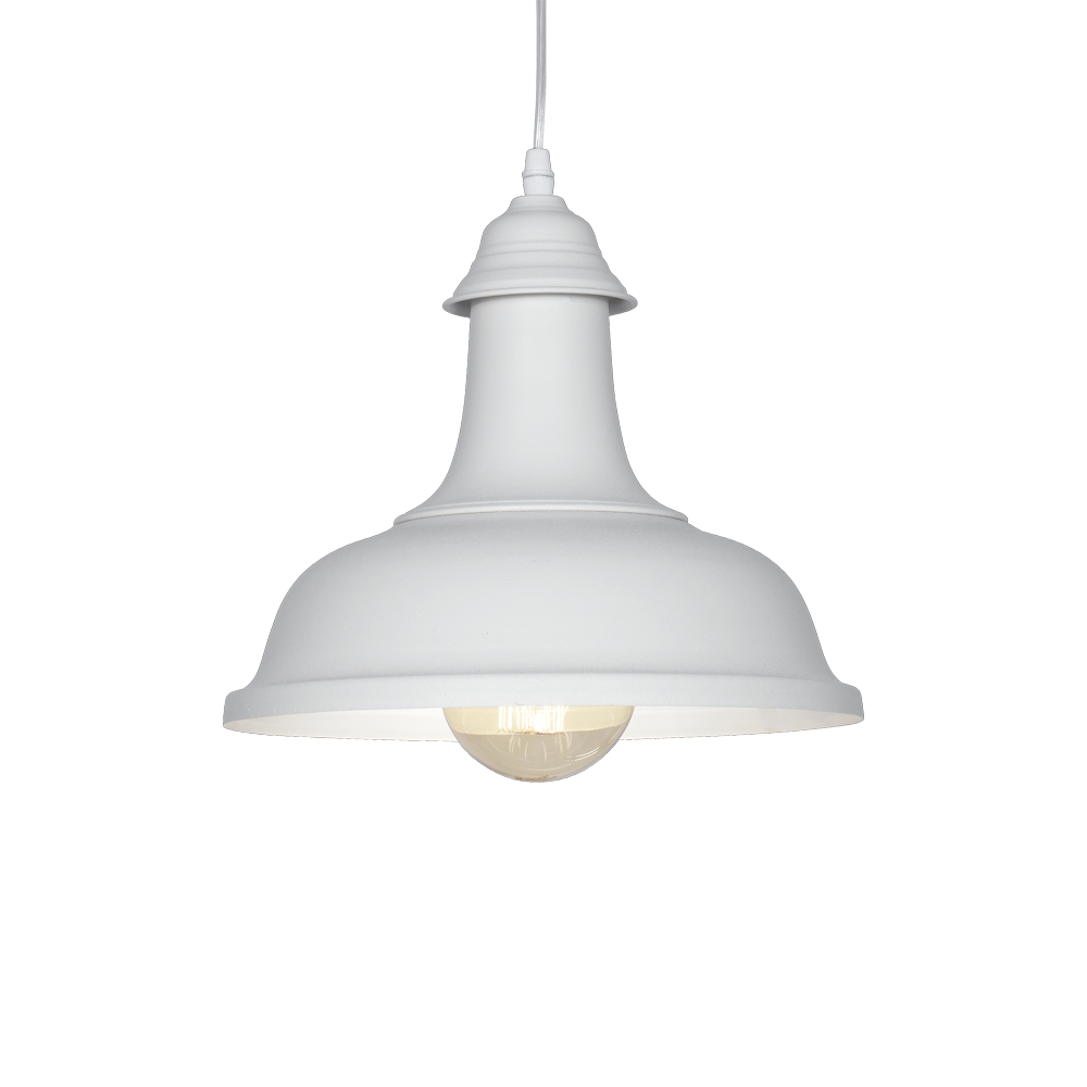 COLGANTE COLONIAL BLANCO 1XE27 30.5CM